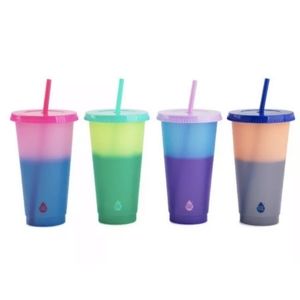 TAL color changing cold tumblers cups 24oz solid
